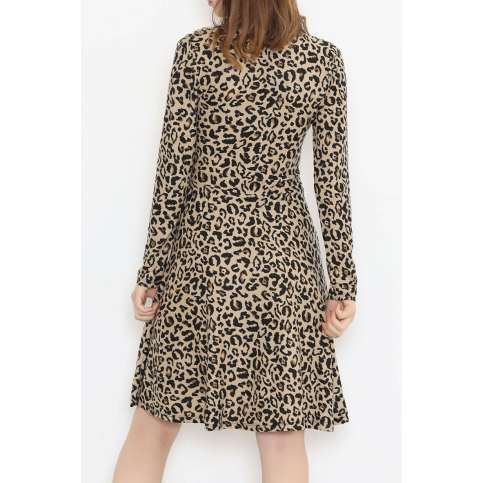 Süet Elbise Leopar - 12088.1234.