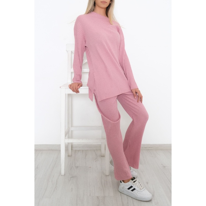 Uzun Kol Fitilli Takım Pembe - 10147.1567.