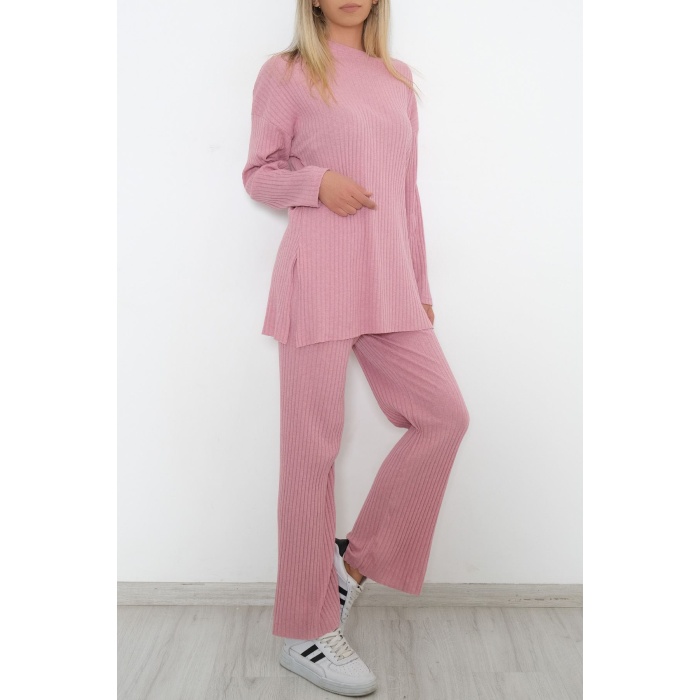 Uzun Kol Fitilli Takım Pembe - 10147.1567.