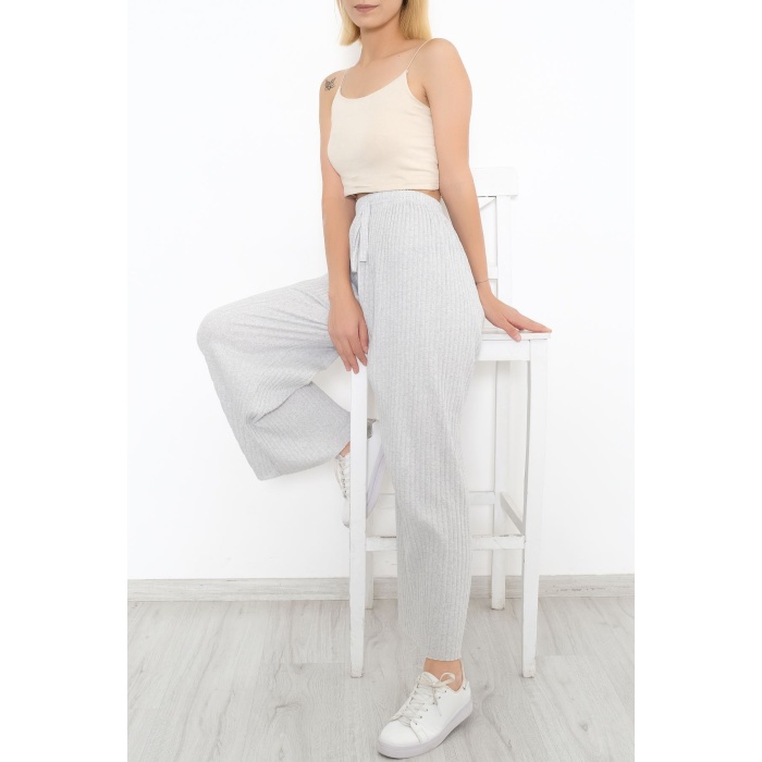 Fitilli Pantolon Açıkgri - 8337.1567.