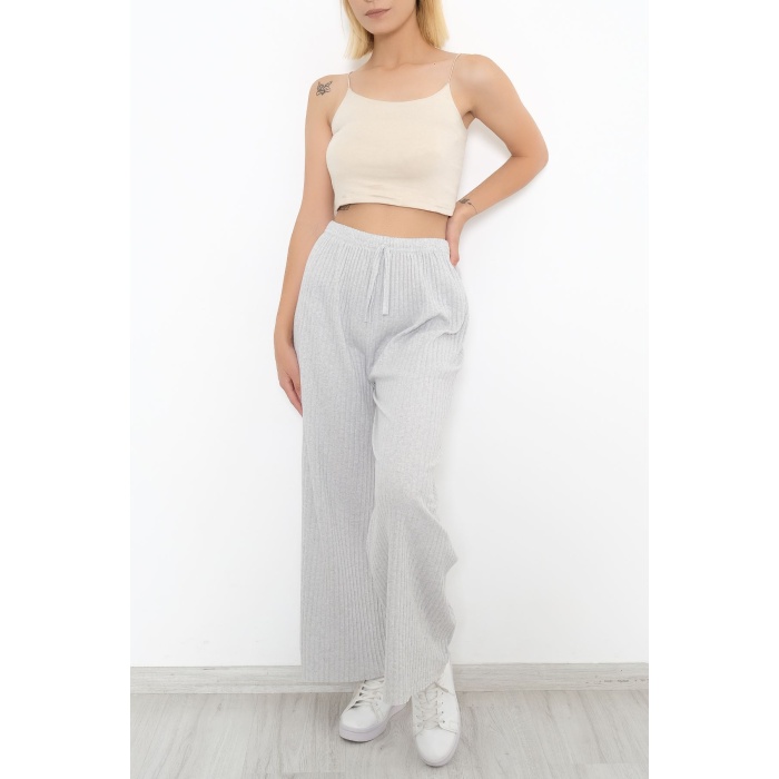 Fitilli Pantolon Açıkgri - 8337.1567.