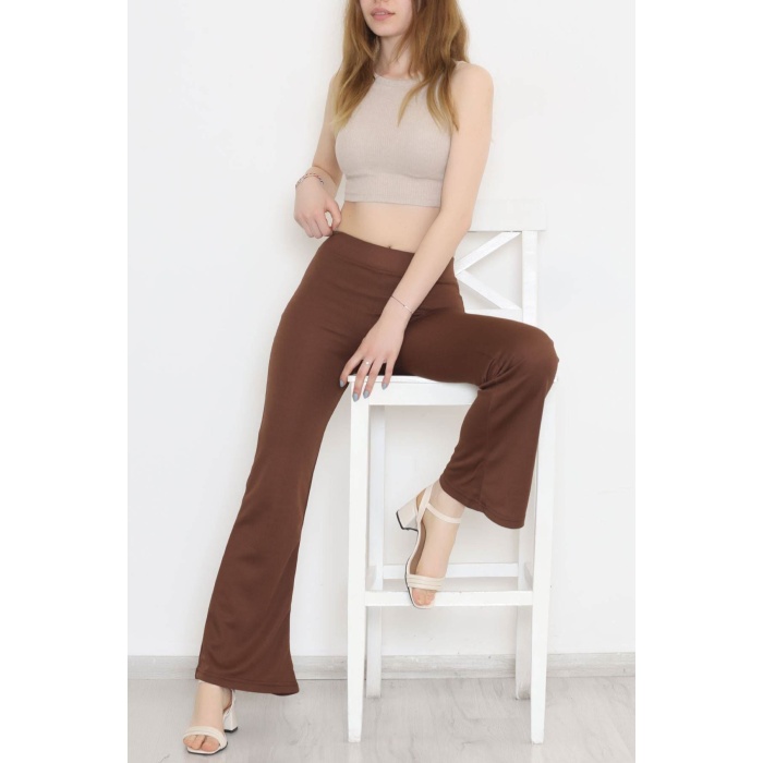 İspanyol Paça Pantolon Acıkahve - 8635.1567.