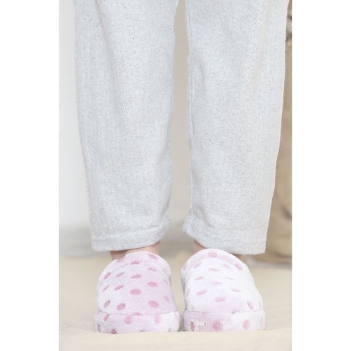 Puanlı Peluş Terlik Lila - 12363.264.