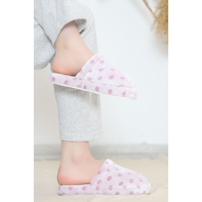 Puanlı Peluş Terlik Lila - 12363.264.