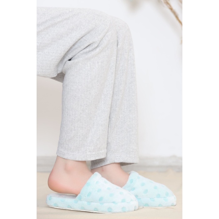 Puanlı Peluş Terlik Mint - 12363.264.