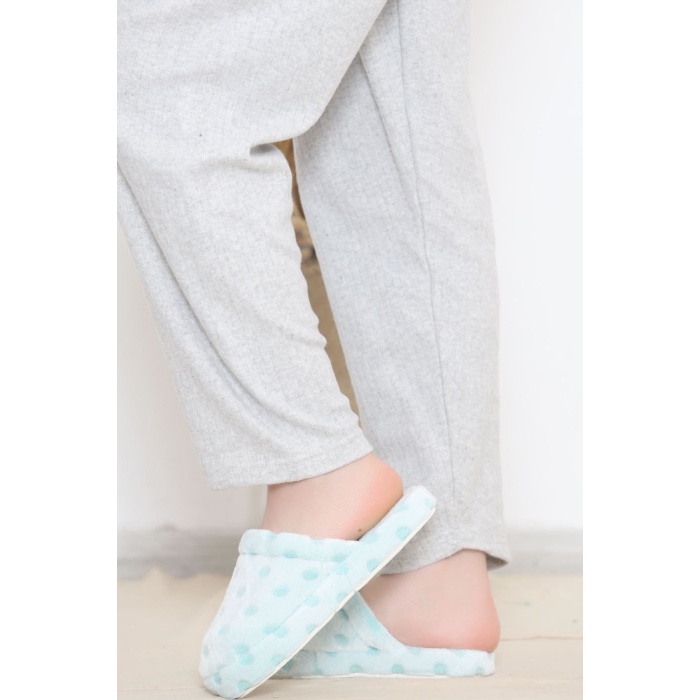 Puanlı Peluş Terlik Mint - 12363.264.