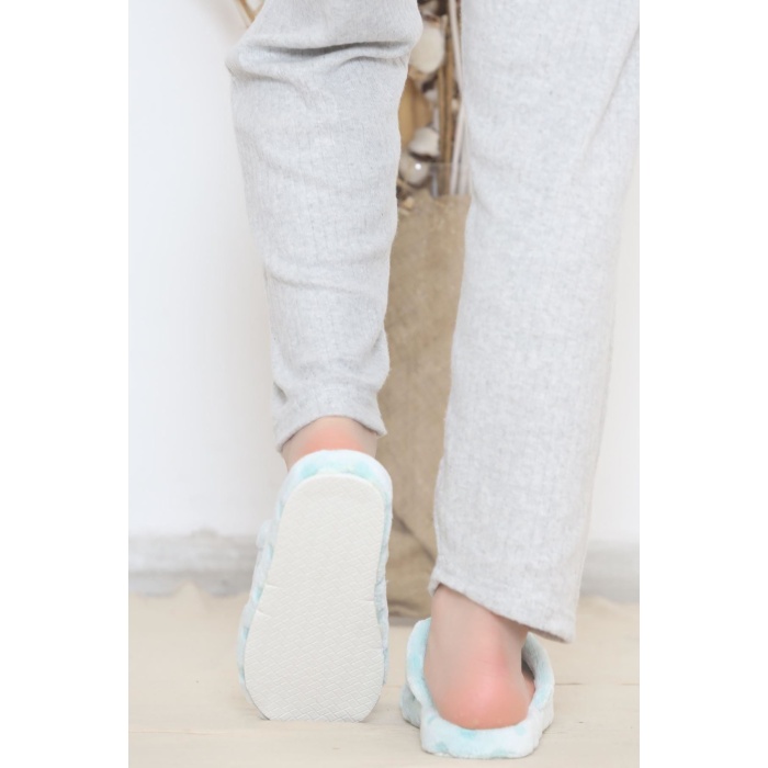 Puanlı Peluş Terlik Mint - 12363.264.