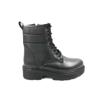 PUNTO 238004 Siyah Bağcıklı Fermuarlı Kadın Bot