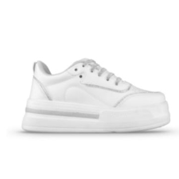 MP 252-6306 Beyaz Kadın Bağcıklı Spor Ayakkabı