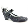 Mini Women Siyah Kız Çocuk Topuklu Abiye Ayakkabı