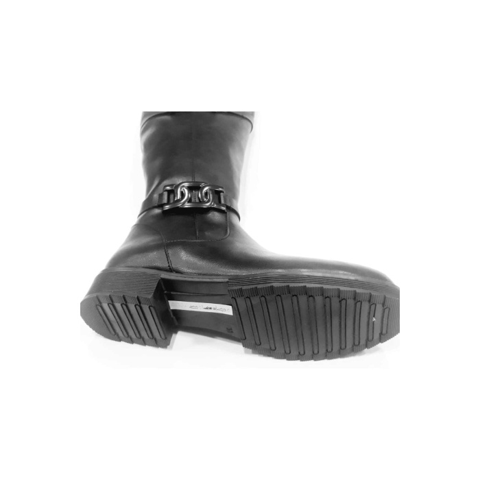 PUNTO 239108 Kadın Fermuarlı Siyah Çizme