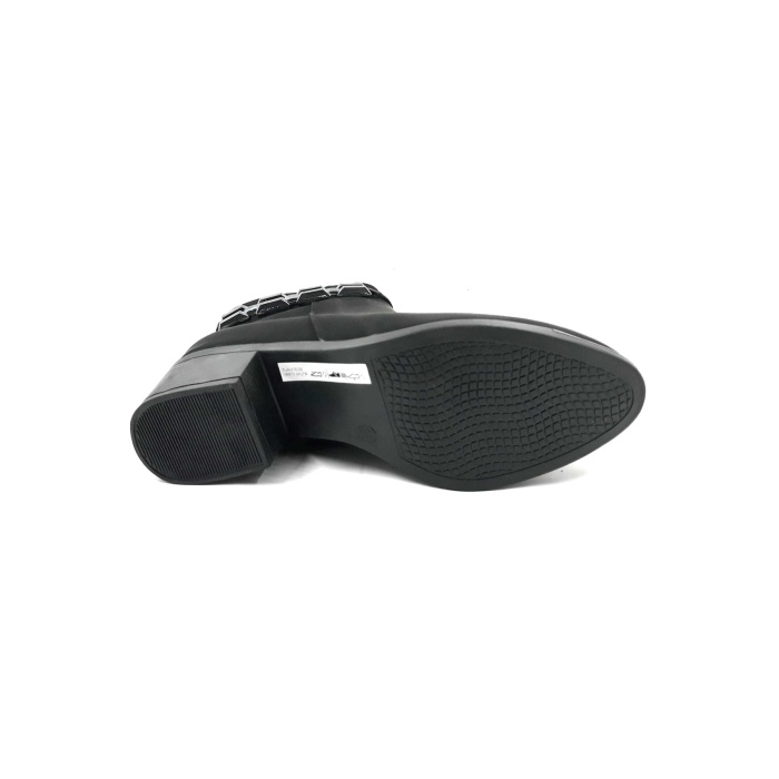 PUNTO 325035 Siyah 5 Cm Fermuarlı Kadın Bot