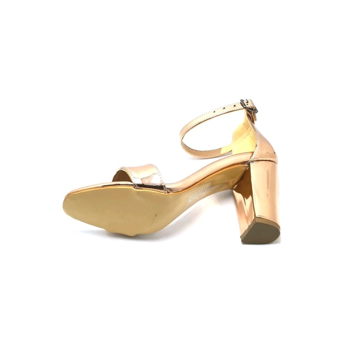 PUNTO 191205 Bakır Rugan Kadın Tek Bant Abiye Ayakkabı