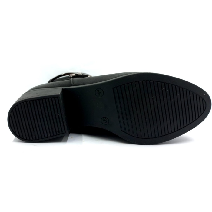 PUNTO 425077 Siyah 5 Cm Fermuarlı Kadın Bot