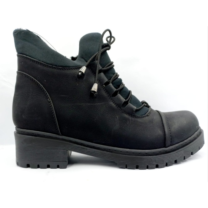 PUNTO 237104 Siyah 5 Cm Fermuarlı Kadın Bot