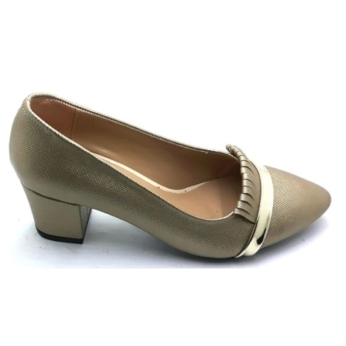 Punto 533045 Altın Kadın Topuklu Günlük Ayakkabı