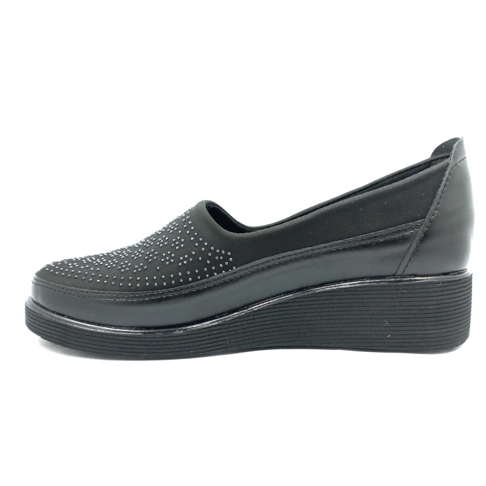 Christina 607, Siyah 36 42 Büyük Numara Ortapedi Anne Ayakkabısı