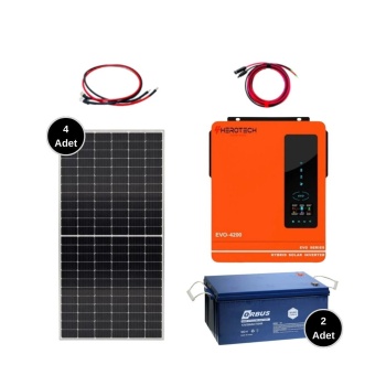 Solar Sanal Market 4 kW Büyütülebilir Eco Solar Paket