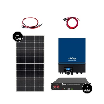 Solar Sanal Market 7 kw Lityum Solar Paket
