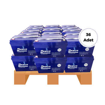 1 Palet Orbus 100/150/200 Amper Jel Akü