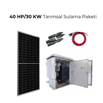 Solar Sanal Market 40 HP/30 KW Tarımsal Sulama Sistemi Paketi