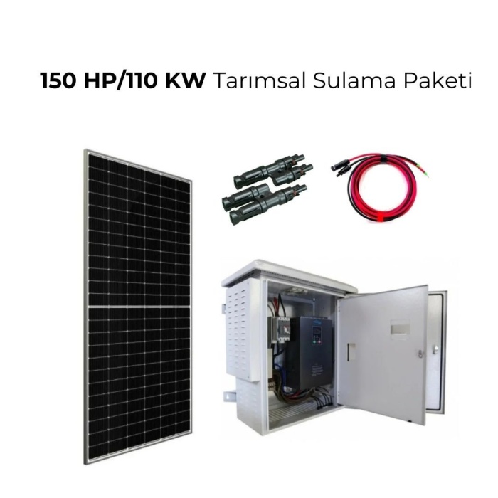 Solar Sanal Market 150 HP/110 KW Tarımsal Sulama Sistemi Paketi
