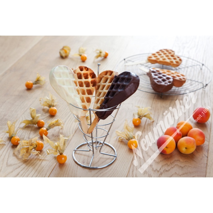 Çubukta Kalp Waffle