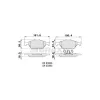 FORD ON FREN BALATASI FIESTA IV / V 9508  FUSION 0212 KA 1,6 0308  MAZDA 121 III 03- ABSLI 1101462 F