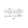 FORD ON FREN BALATASI FOCUS II 04 / FOCUS II C MAX 0407 C MAX 07 / FOCUS III 11 / 1.6ECO / 1.6TDCI /