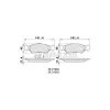 FORD ON FREN BALATASI FIESTA 89-02 FORD KA 9608 MAZDA 121 III 9603 271587 FREN BALATASI BRAXIS AA002