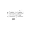 FORD ON FREN BALATASI FORD MAZDA FIESTA III K 121 1013843 FREN BALATASI BRAXIS AA0046 DELPHI LP1603,