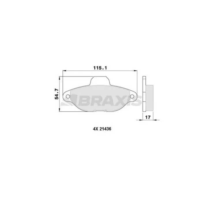 FIAT ON FREN BALATASI PANDA 1,1/1,3 HB 09/03-- PUNTO 1,2 8V 03-- 05892786 FREN BALATASI BRAXIS AA000