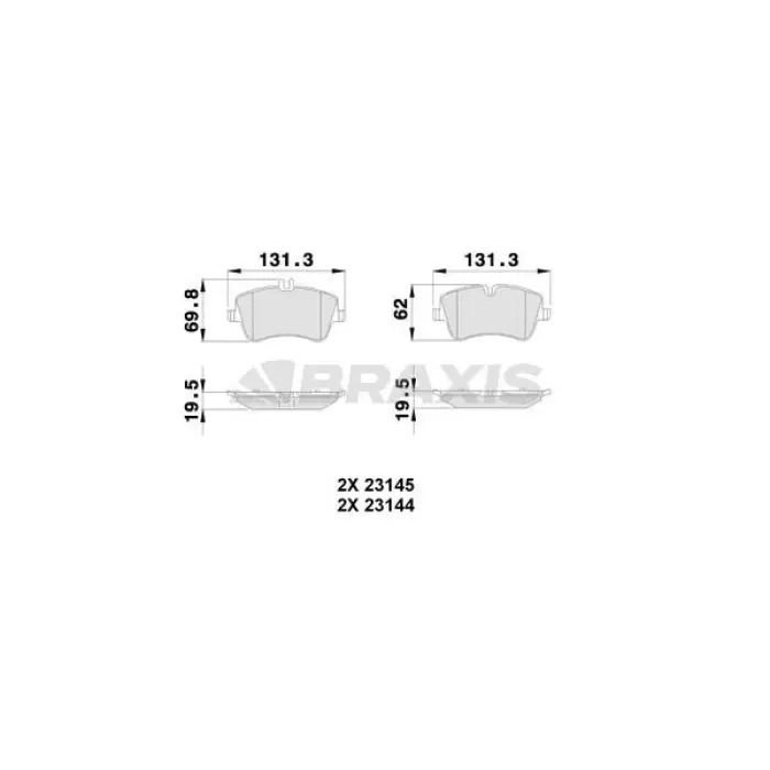 MERCEDES FREN BALATASI ON W202 9300 W203 0007 CL203 0208 C209 0209 R171 0411 A0034202520 FREN BALATA