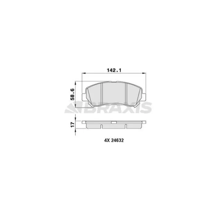 NISSAN ON FREN BALATASI NISSAN QASHQAI 2007 2012 X TRAIL 2008 2011 RENAULT KALEOS 2.0 DCI 5581057L50