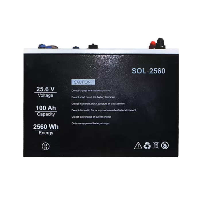 SOLİNVED 25.6 V 100AH LIFEPO4 AKÜ