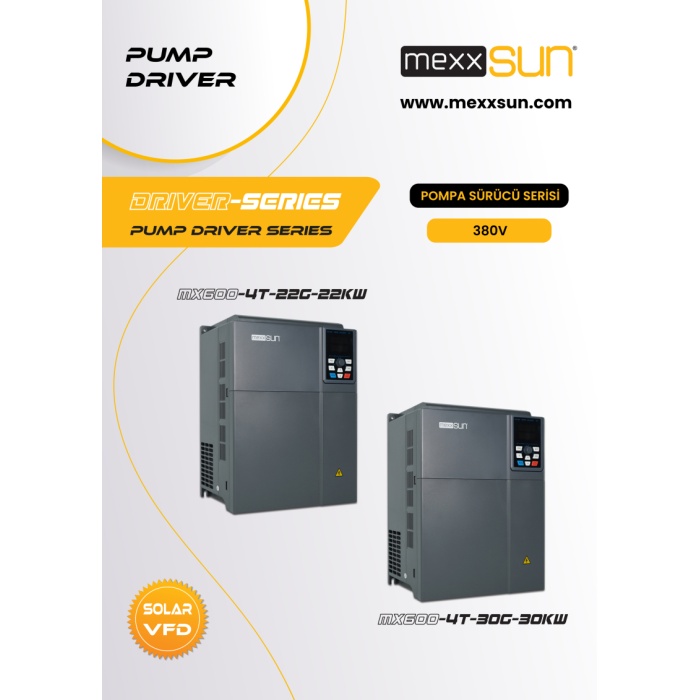 40Hp (30 kW) Solar Pompa Sürücüsü (Trifaze)