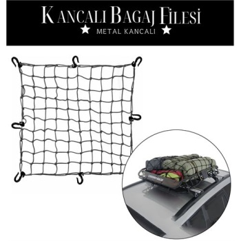  12 Kancalı 150 cmx190cm Bagaj Filesi