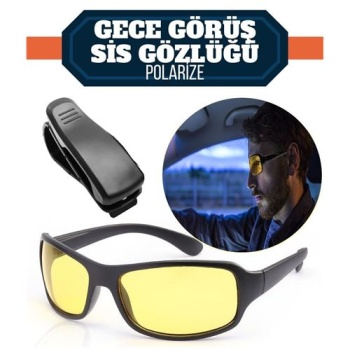  Gece Sürüş ve Sis Gözlüğü + Gözlük Tutucu Hediyeli