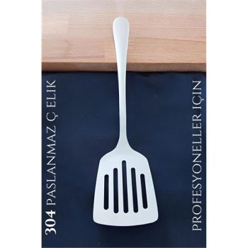   Delikli Servis Spatulası 304 Paslanmaz Profesyonel