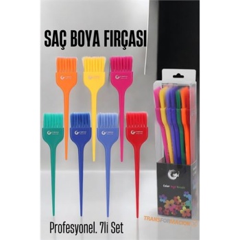  Saç Boya Fırçası 7 li Set Professional