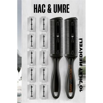  Hac Tıraş Usturası Umre Usturası Tıraş Aleti 10 Jiletli