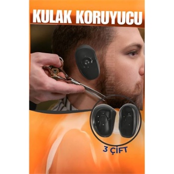  Kulak Koruyucu Kuaför Berber Saç Kesim İçin 3 TAKIM