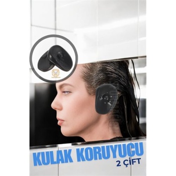  Kulak Koruyucu Saç Boyası Şampuan Kesim İçin 2 TAKIM