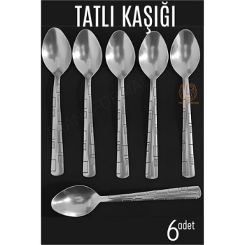  Tatlı Kaşığı Seti Veneta 6 lı Paslanmaz