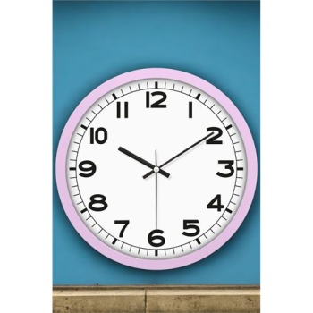  Duvar Saati Klasik 31 Cm LİLA