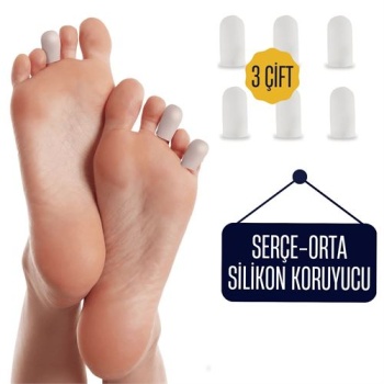 6 ADET Serçe Parmak İçin Silikon Koruyucu
