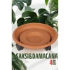  Tekerlekli Saksı Altığı 4 ADET 37 CM KAHVE