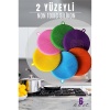 2 Yüzeyli Silikon Bulaşık Pedi 6 ADET