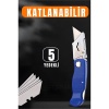 Katlanabilir Halı Kesme Bıçağı Maket Bıçağı Koli Plastik Deri Pvc Kesme Bıçağı