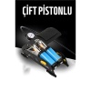  Çift Pistonlu Ayaktan Lastik Şişirme Pompası 428820